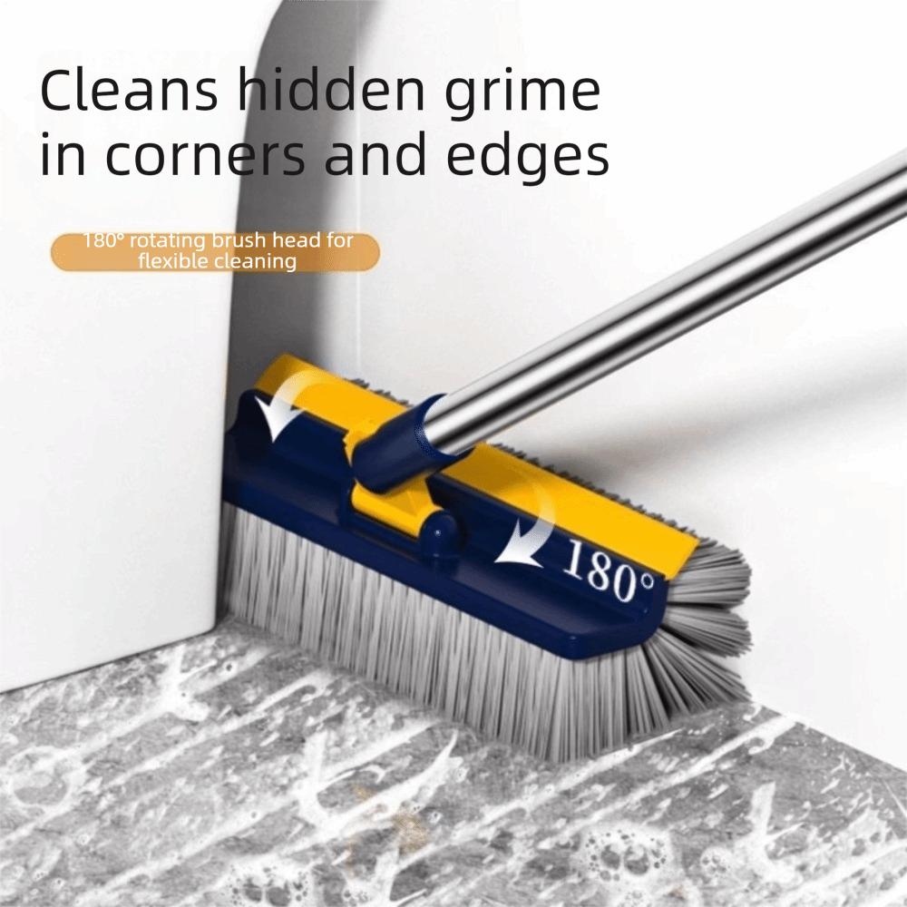 V-Shaped Bristles Floor Scrub Brush Long Handle Groove Tile Cleaning Brush Cleaning Brush Floor