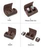 Retro Crazy Horse Leather Watch Box: Portable Travel Storage for Couples