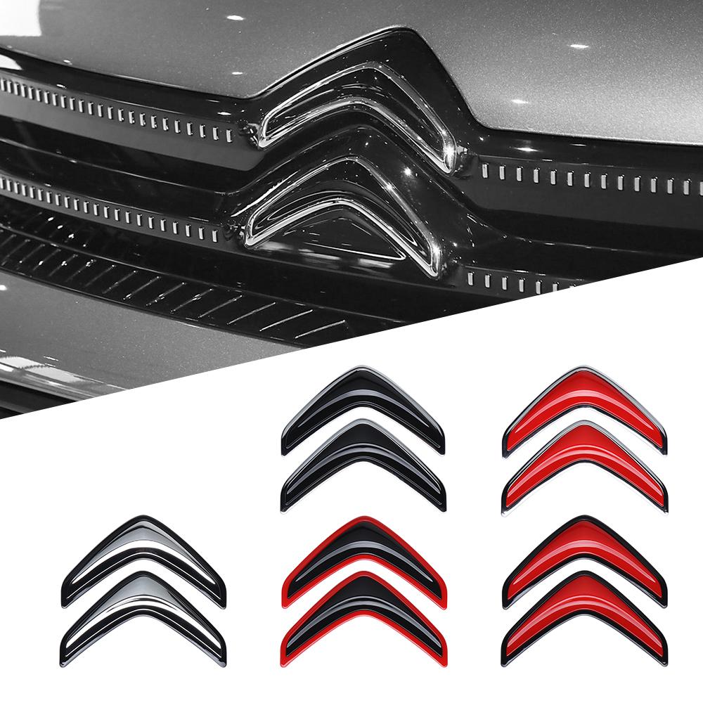 100/115mm Auto Motorhaube Frontgrill Heckklappe Emblem Abzeichen Aufkleber Zubehör für Citroen C4 Berlingo C3 Aircross C5 Aircross C5X C4L VTS