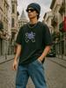 Retro Car Dice Flame Gigposter Heavyweight Hip Hop Rap Graphic Tee Cotton Unisexs Unisexs Tshirt Y2k Streetwear