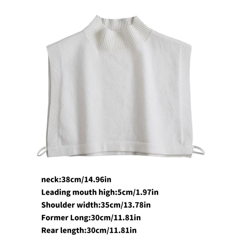 Ribbed Shawl For Women Winter False Collar for Women Neck Wrap Men Women Turtleneck Collar Ribbed Knitted Elastic