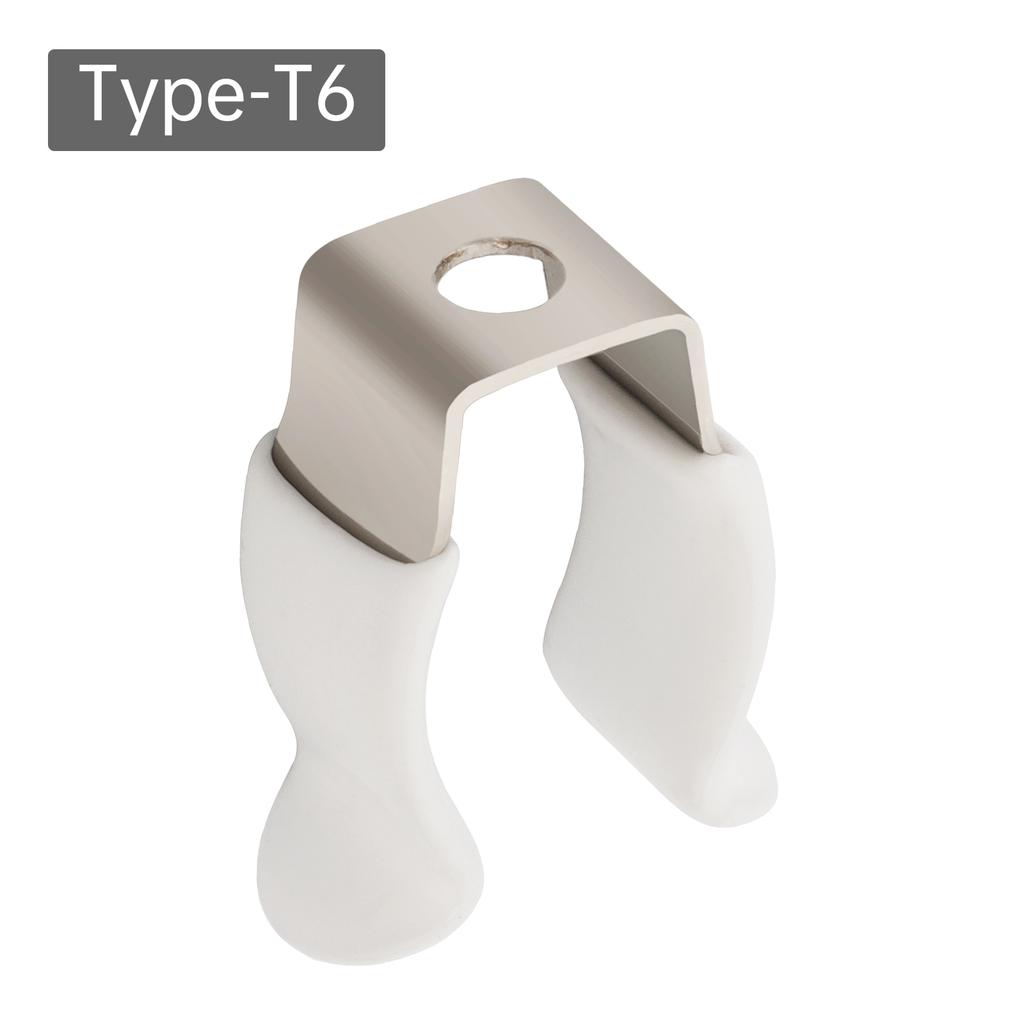 U Clips Holder Bracket T5 - T12 Type Prevent Sagging Plastic Dipped Clamps Lamp Support Lampholder for Fluorescent Tubes Mounting / LED Light Bulbs