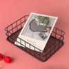 Nordic Ironwork Net Bottom Basket Desktop Storage Basket for Cosmetics and Skin Care Products Organization and Storage Basket