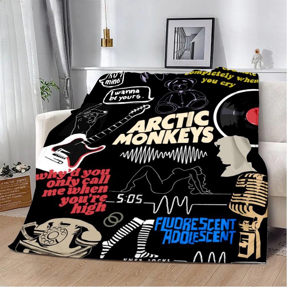 Printed Blanket Picnic Blankets Alex Turner Arctic Monkeys Rock Band Warm Blanket Soft and Comfortable Home Travel Birthday Gift