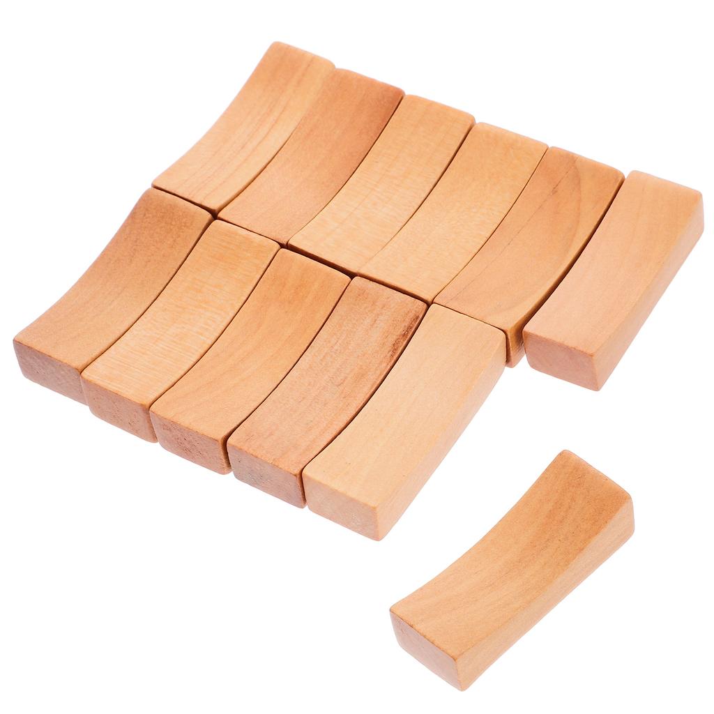 12 Stück Japanischer Stil Holz Essstäbchenablagen Löffel Gabel Messer Ständer Halter Essstäbchenablagen Geschirr