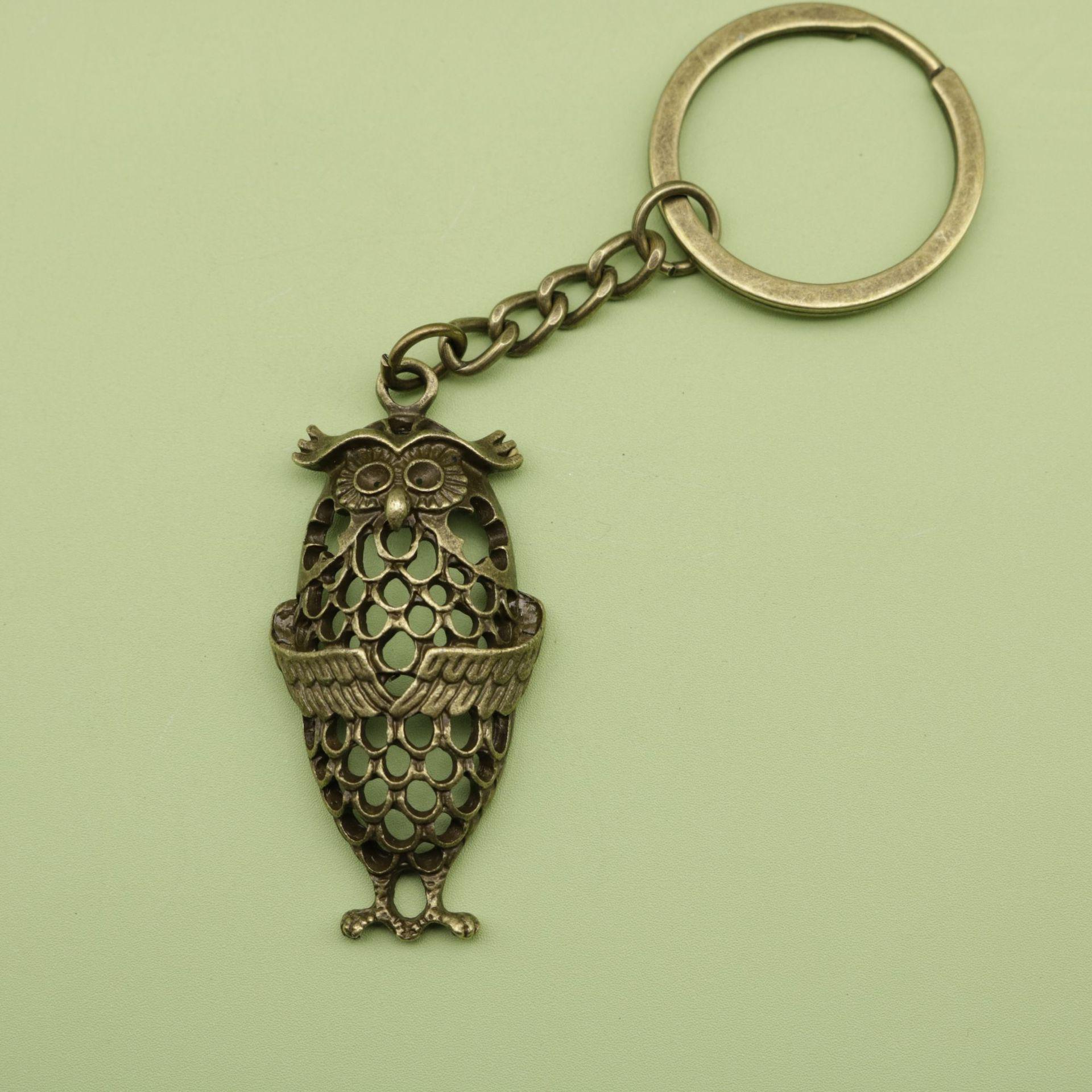 Hot Selling Simple Owl Keychain Pendant Jewelry