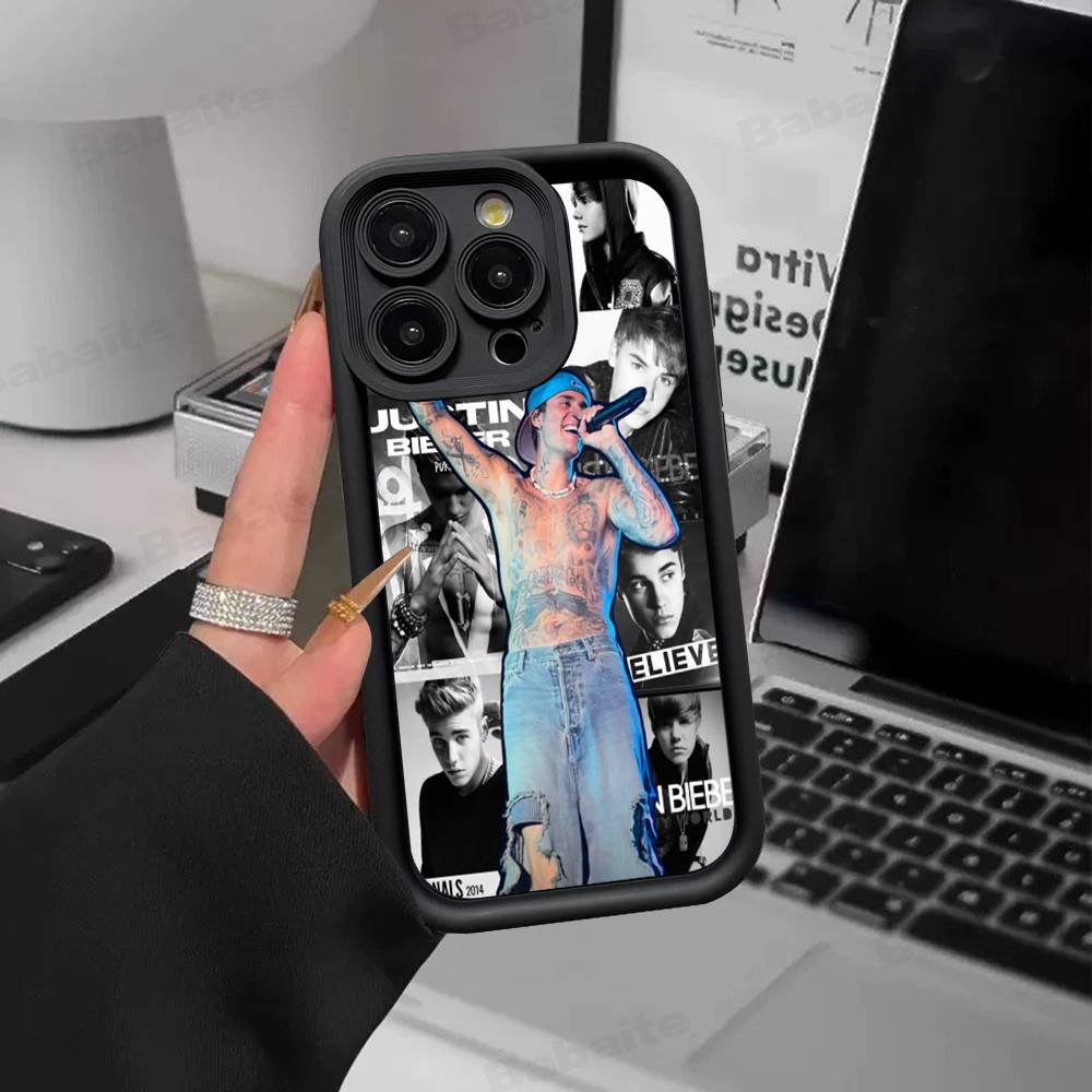 Singer Justin B-Bieber Phone Case For IPhone 17 16 15 14 Plus 13 12 11 Pro Max Silicone Cover