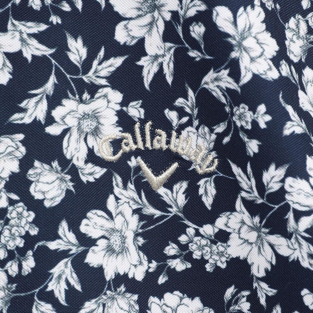 Short Sleeve Polo Shirt Quick Flower Golf C25134207 M [Callaway] Women's (Sweat Wicking, Drying, Pattern) / / 1120_Navy