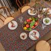 Indoor Outdoor Dinning Tabletop Decoration Rectangle Cotton Linen Table Cloth