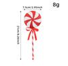Simulation Plastic Glittery Candy Cane Christmas Lollipop Pendant Xmas Tree Hanging Ornament New Year Home Party Decoration