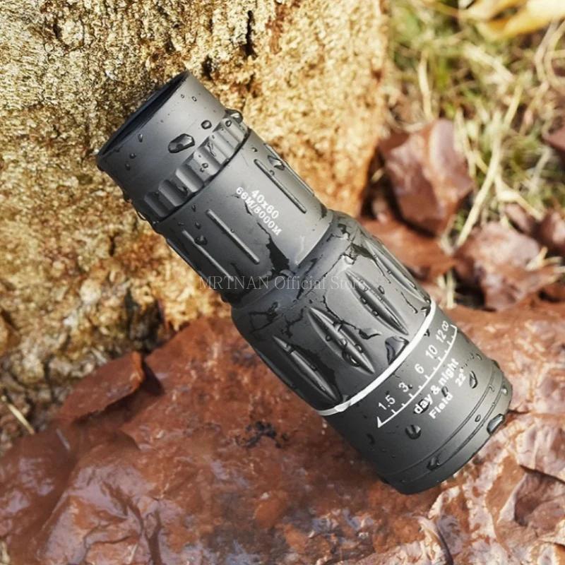 40x60 Outdoor Portable High Definition Green Film Monocular Telescope HD Scope Low Light Hiking Concert Photography Telescope