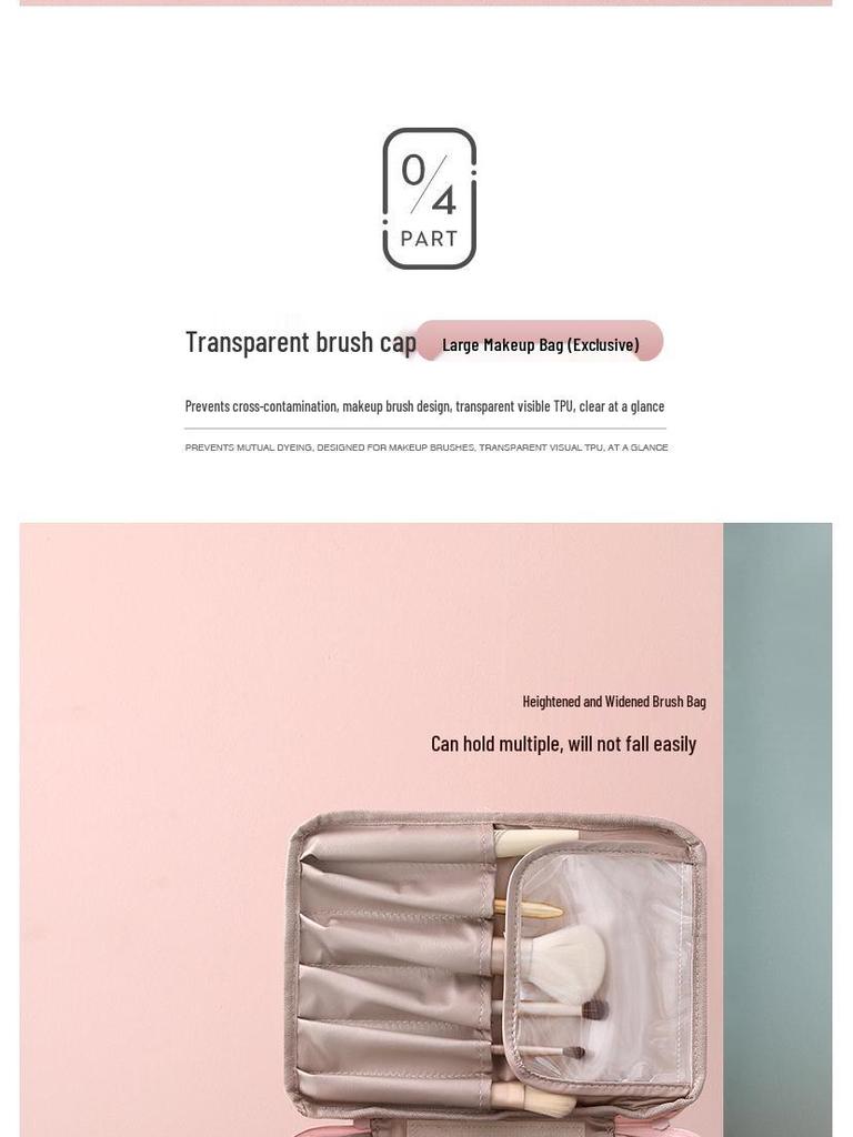 2022 High-End Travel Makeup Bag: Portable, Large Capacity, Handheld Storage