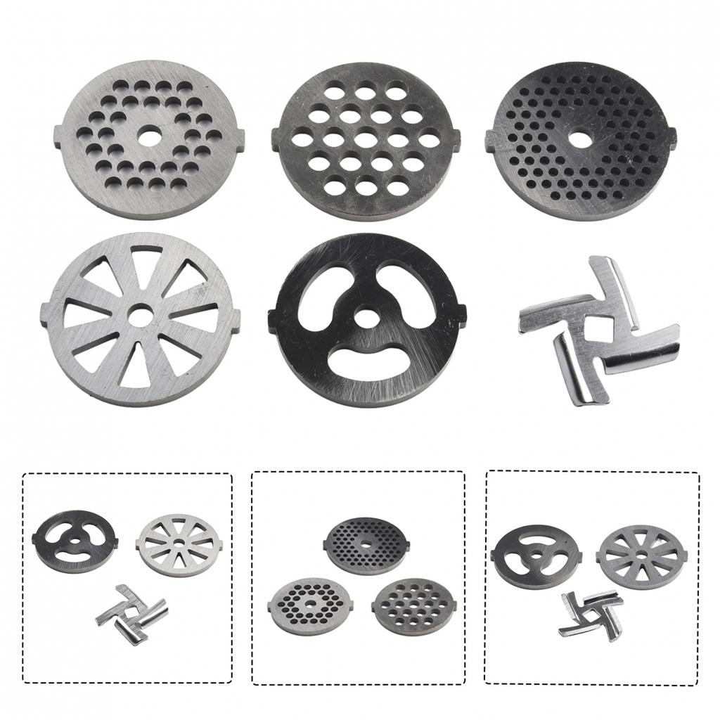 Kitchen Meat Grinder Tool Home 6pcs Mixer Kit Accessories Stainless Steel