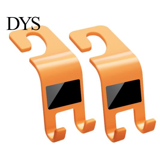 Car Seat Hook 2Pcs Headrest Heavy Duty Hooks Double Back Vehicle Storage Organizer for Fits Most Cars Bags Coats Accessory