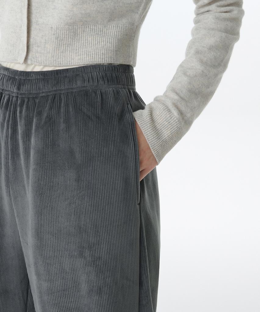 Musinsa Standard Woman Women'S Velour Corduroy Lounge Pants [Dark Gray]