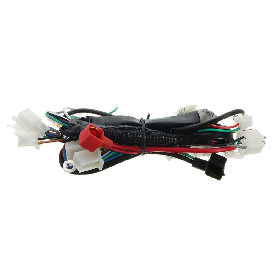 Motorcycle Machine Electric Start Wiring Harness For 50cc 70cc 90cc 110cc 125cc