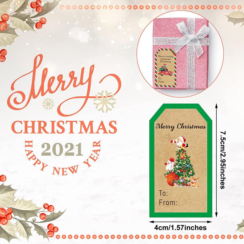 300 Stickers Roll Pack Christmas Holiday Decoration Gift Series Self Adhesive Stickers And Labels