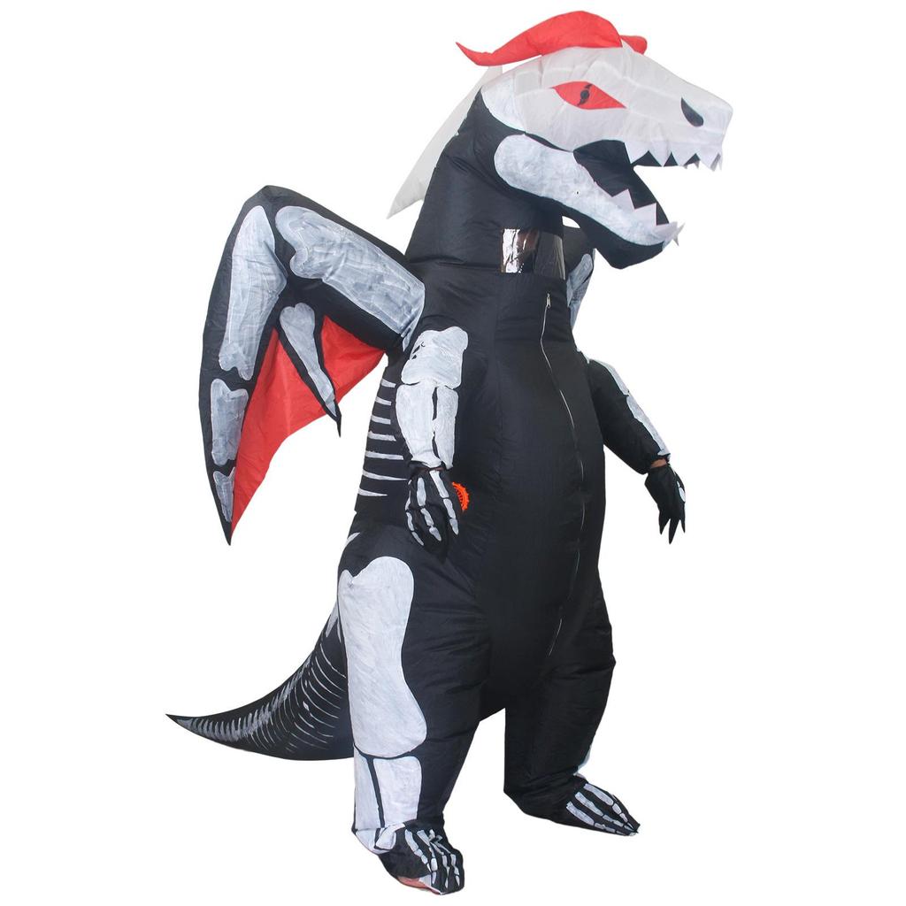 Aufblasbares Dinosaurier-Fahrradkostüm – Lustige Requisite für Partys & Cosplay