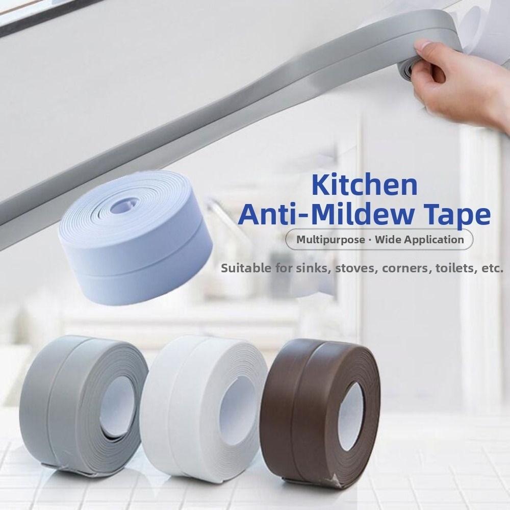 Self Adhesive Kitchen Sink Waterproof Tape Waterproof Wall Sticker Sink Edge Tape Toilet Gap