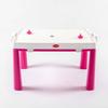 Children's table + air hockey game - pink