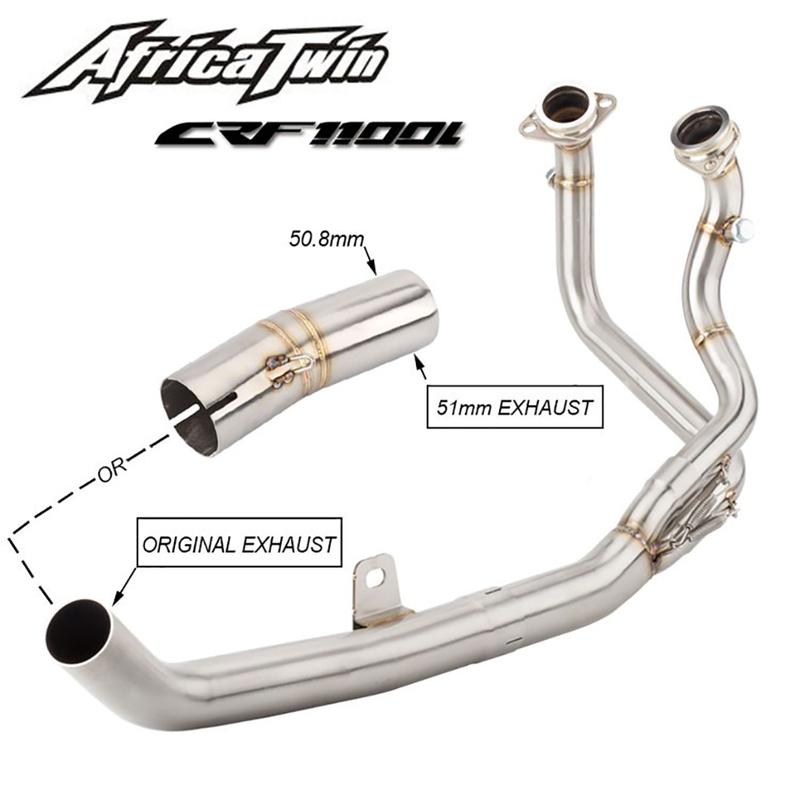 Impianto di scarico per moto Per HONDA CRF1100 CRF1100L AFRICA TWIN crf 1100l scarico 2020-2025 crf1100 tubo di collegamento collettore