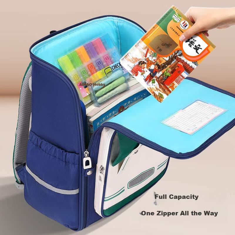 COOLBABY Primary School Backpack Children Ergonomic Lightweight Boys Girls Grades 1-3-6 Large Capacity