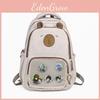 Casual Travel Backpack With Transparent Layer Design And Capybara Appearance For Middle School Students
