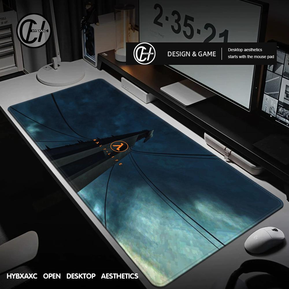 Alfombrilla de Ratón Half Life Gamer Mesa de Escritorio Juego de Mesa Oficina Trabajo Alfombrilla de Ratón XXL Antideslizante Portátil PC Accesorios de Escritorio Alfombra Gamer Esterilla de Mesa