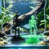 Air Pump Powered Surfing Dancing Skeleton Aquarium Bubbler  Fish Landscaping
