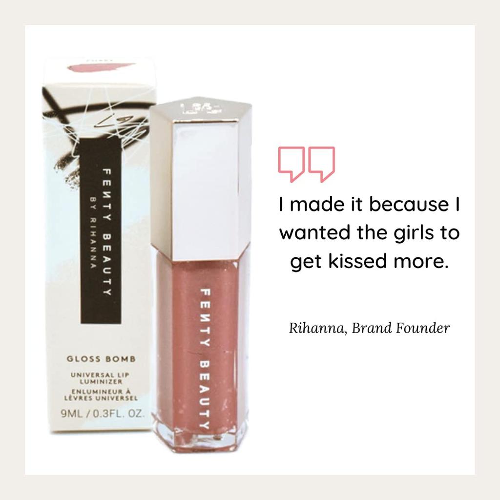 FENTY BEAUTY BY RIHANNA Gloss Bomb Universal Lip Luminizer - FUSSY - Shimmering Pink 9ml (x 1)