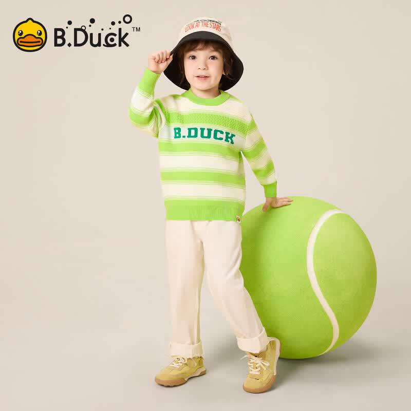 B.Duck Boys' Cartoon Pullover Sweater