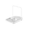 Foldable Kitchen Drain Board Utensil Holder Cutting Board Rack with Spatula Spoon Drying Rack Pot Lid Stand Space Saving Countertop Organizer