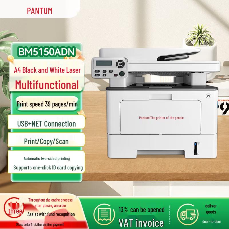 Pantum A4 Black & White Laser Printers & Multifunction Devices CN plug (adapter included)