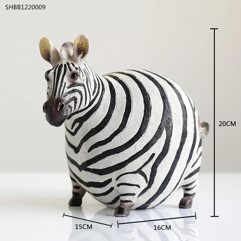 Zebra-Statue, Tierfigur, Kreativität, Stil, nordischer Wohnaccessoires, Heimdekoration, Hausfiguren, Bürodekoration, Geschenk