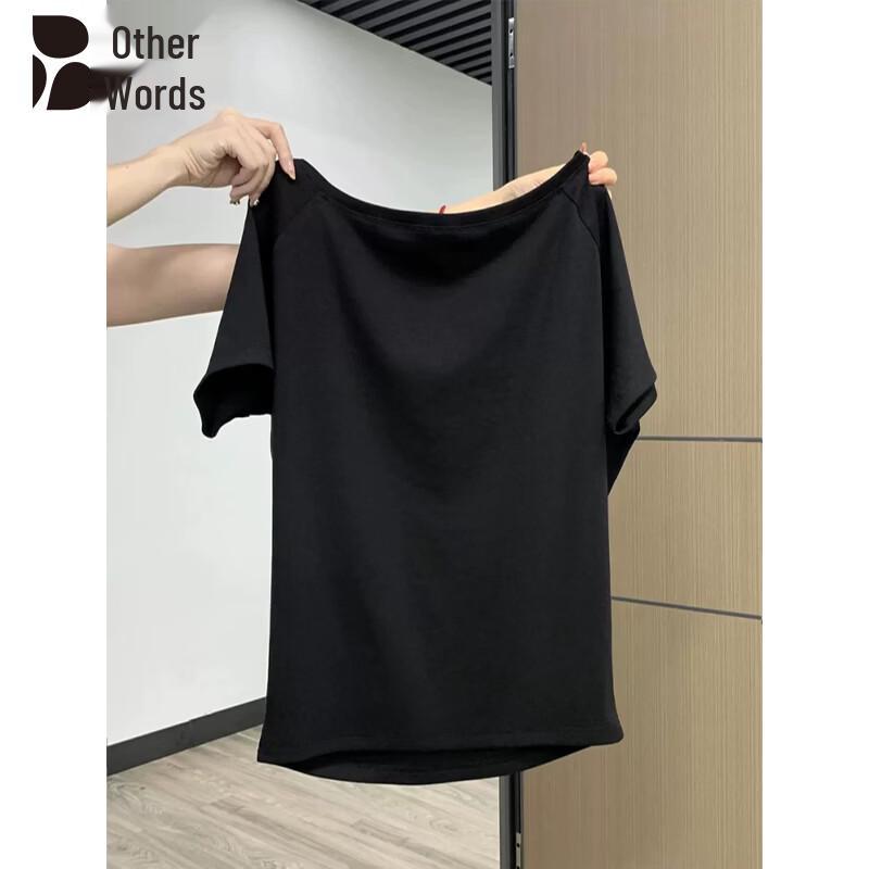 

Women s Asymmetric One-Shoulder Short Sleeve T-Shirt M