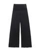 ALIENAR Lace Trim Silhouette Folding Pants (Bk)