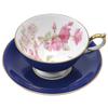 Aynsley Elizabeth Rose Gold Tea Cup and 305600108C Saucer, Athens, 200ml, Cobalt,
