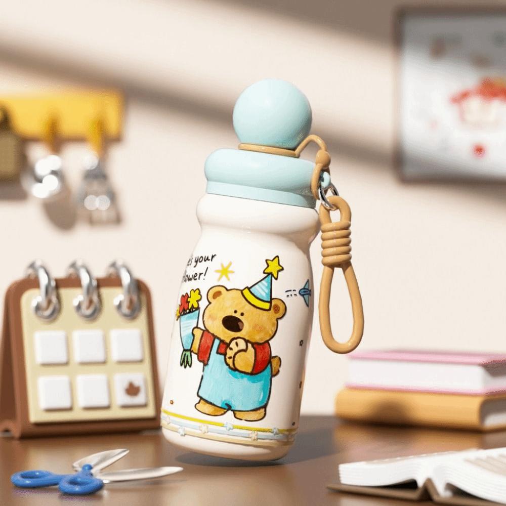 Cartoon Insulated Cup Animal Pattern Insulated Water Bottle Stainless Steel Water Cup  Daily Carry