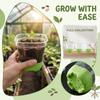 Plastic Square 3 Inch Seedling Starter Cup Transparent Nursery Container for Plant Propagation and Seed Germination with Drainage Holes