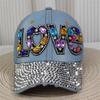 Fashionable Multiple Styles of Glittering Sequin Frayed Denim Baseball Caps, Suitable for Street Performances and Daily Outings