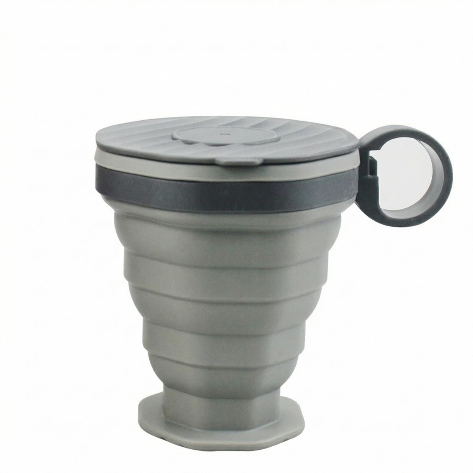 Foldable Silicone Cup, 220ml Capacity Travel Water Bottle, Foldable And Extendable Cup For Gargling