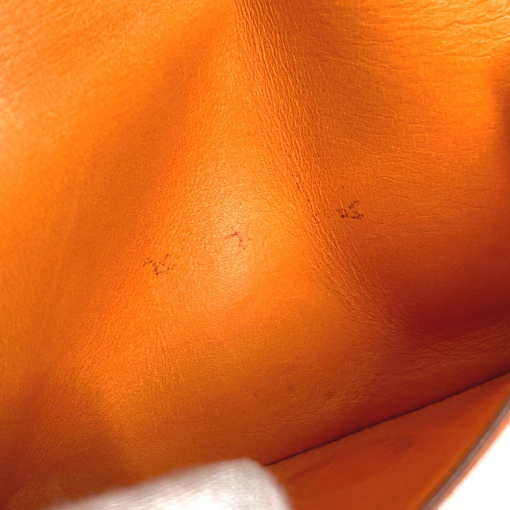 HERMES Serie Dogon logo Bifold card holder/pass case with key chain Card Case