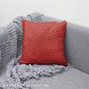 Royal Samt Stoff Polyester Zum Nähen - Motiv Roter Ziegel