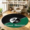 Round Rug Custom NameSC Freiburg FC Pattern Non Slip Carpet Home Floor Decor
