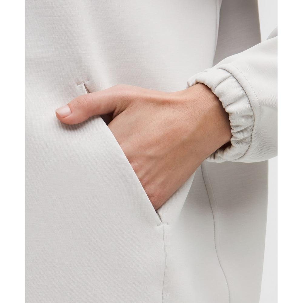 Lululemon Softstreme Half Zip  Long Dove Grey