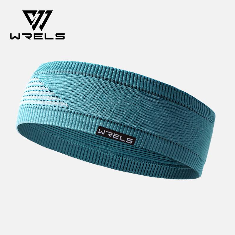 WRELS Sports Headband Breathable Elastic Fitness Sweatband Anti Slip Yoga Headband Outdoor Running Tennis Basketball Headband
