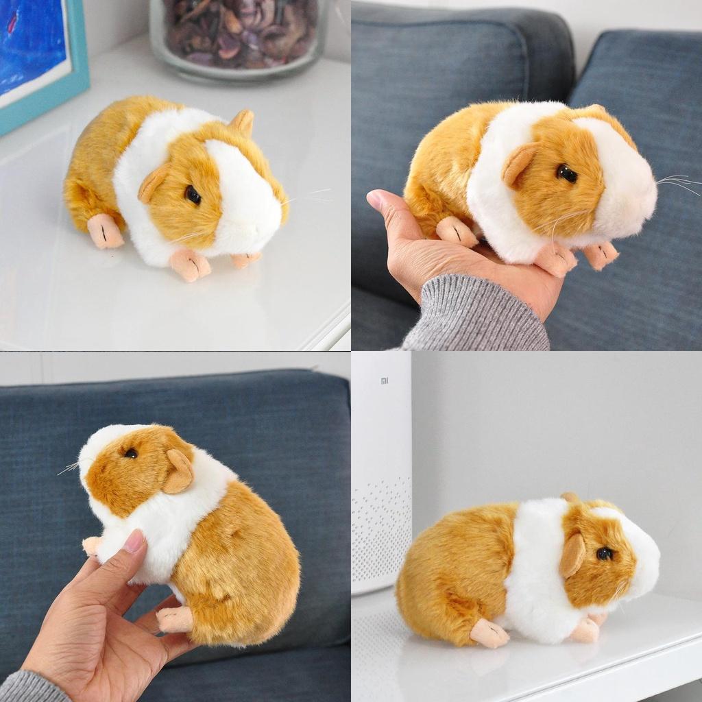 Lifelike Orange Guinea Pig Plush Toy For Children's Collection Gifts