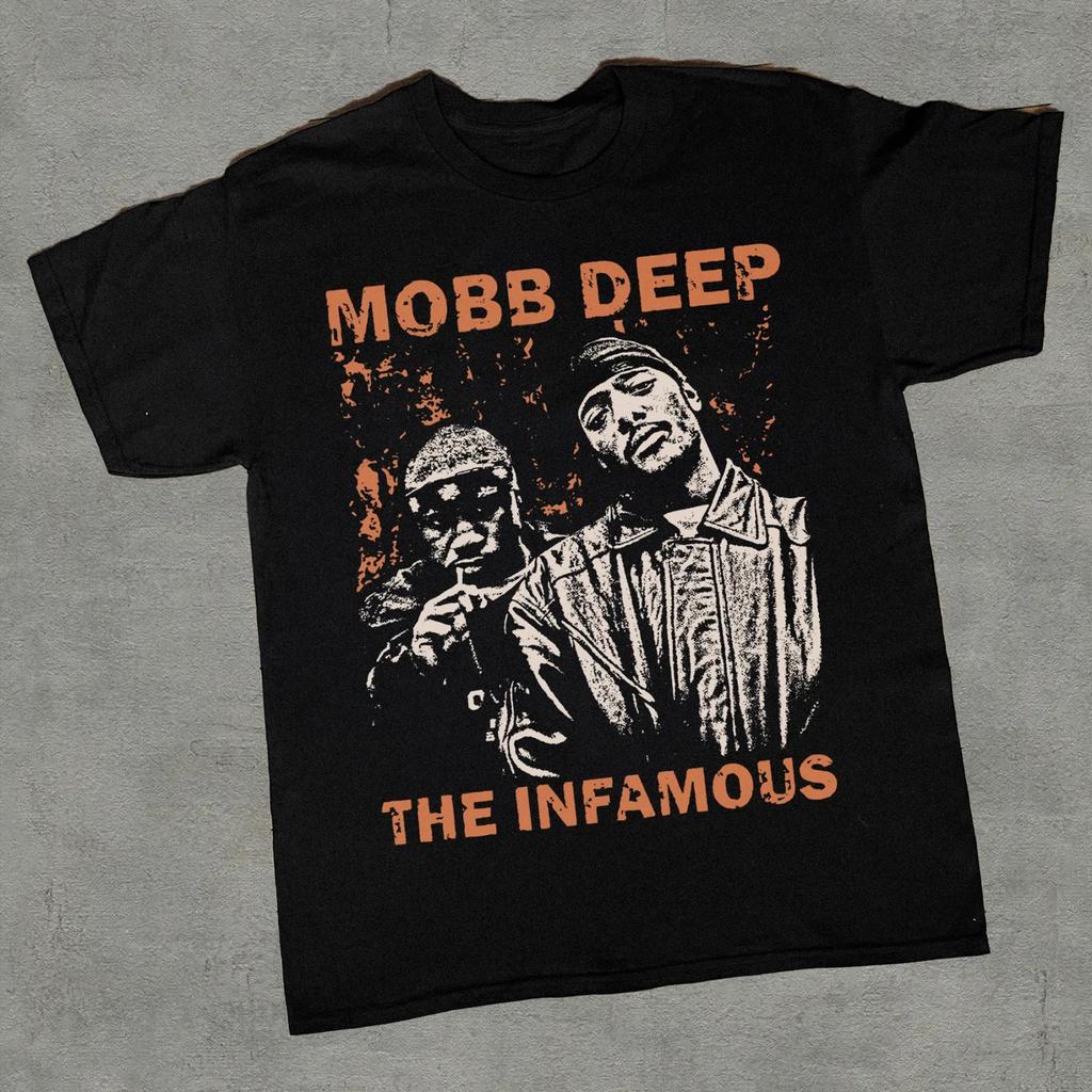 MOBB DEEP Den notoriska tunga bomullssvarta tröjan S-5XL TU1719