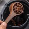 Practical-Black Walnutcoffee Spoon-Long-Handled Spoon For Coffee, Tea And Kitchen, Environmentally Friendly Mixed Appliance.