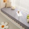 French Retro Pure Cotton Fabric Bay Window Mat Bedroom Balcony Window Sill Card Seat Non-Slip Mat Tatami Mat Sofa Cushion